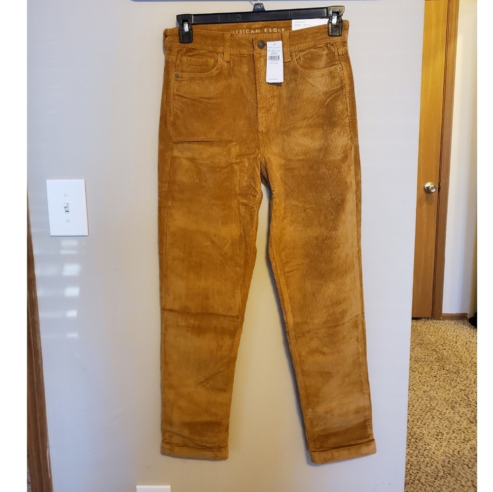 Corduroy Soft Pants AEO SIZE 4 LONG